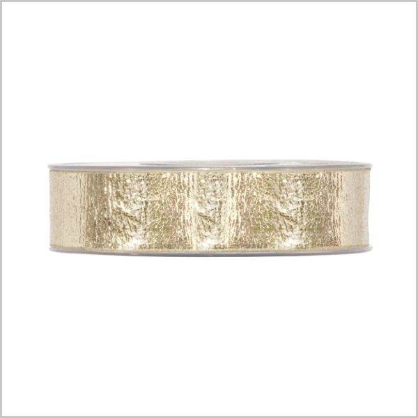 Farbband - Lederoptik - 25mm x 10m - gold