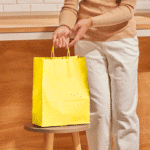 Paper Bag (M) - Yellow - 50 Pieces - Image 2