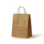 Papieren Tas (M) - Bruin Kraft