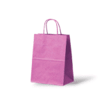 Papieren Tas (S) - Pink / Roze - 50 Stuks