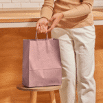 Paper Bag (M) - Old Pink / Powder Pink - 50 Pieces - Image 2