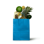 Papieren Tas (S) – Turquoise / Licht Blauw – 50 Stuks - Afbeelding 2