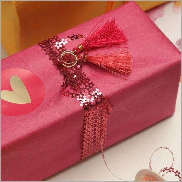 Flower cord - pink - 5mm x 50 meters