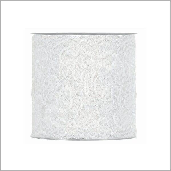 Lace ribbon white - 100mm x 10m