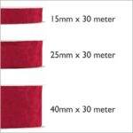 Double Velvet - rollen van 30 meter - Black - Afbeelding 2