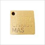 Deluxe Tags - goud/goud - merry christmas - 96 stuks