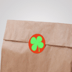 Etiketten - vierblättriges Kleeblatt - 250 Stück – Bild 3