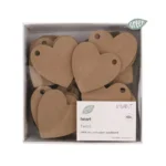 Label - harten kraft / bruin - 60 Stuks - Afbeelding 2