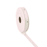 Ribbon - Silver Hearts - White - 15m x 12mm