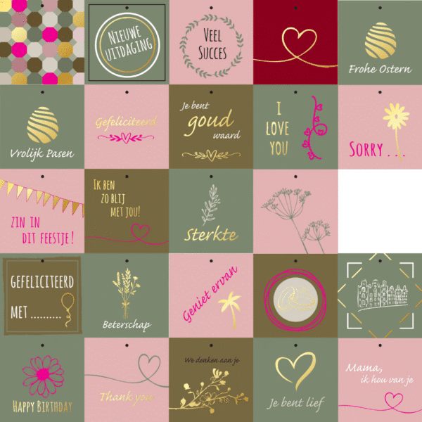 Cadeaukaartje – “Ringen Trouwdag” – 20 Stuks
