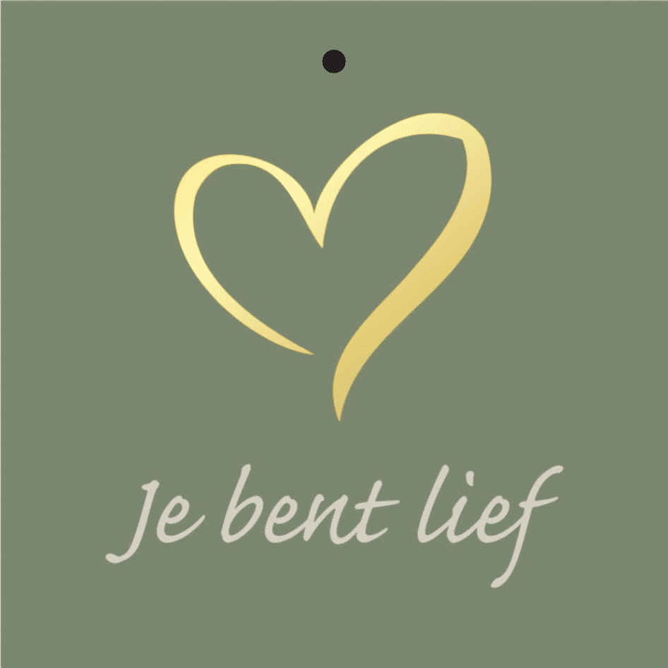 Cadeaukaartje – “Je bent lief” – 20 Stuks