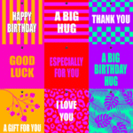 Cadeaukaartje – “I love you” – 20 Stuks – Neon - Afbeelding 3