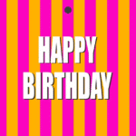 Cadeaukaartje - "Happy Birthday" - 20 Stuks - Neon