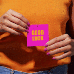 Cadeaukaartje – “Good Luck” – 20 Stuks – Neon - Afbeelding 2