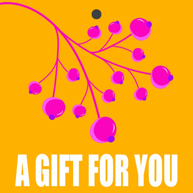 Cadeaukaartje – “A gift for you” – 20 Stuks – Neon