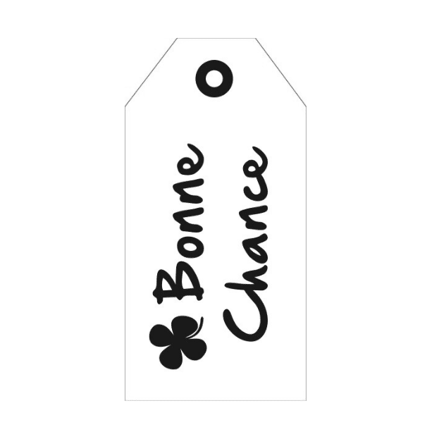 Carte Cadeau –  ”Bonne Chance” – 20 Pièces – Rétro