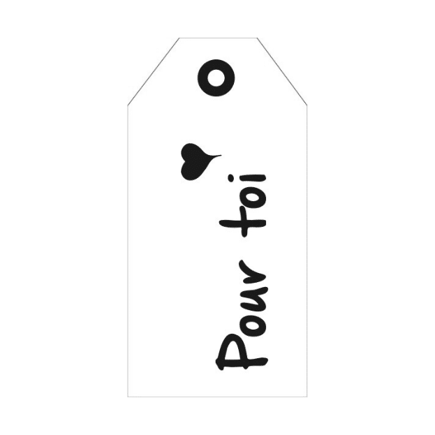Carte Cadeau –  ”Pour toi” – 20 Pièces – Rétro