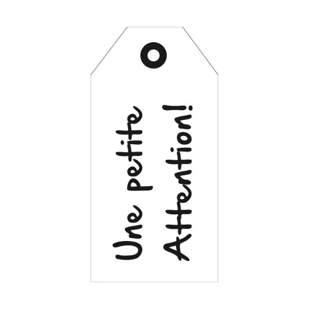 Carte Cadeau –  ”Une petite Attention!” – 20 Pièces – Rétro