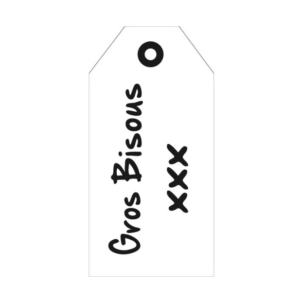 Carte Cadeau –  "Gros Bisous" – 20 Pièces – Rétro