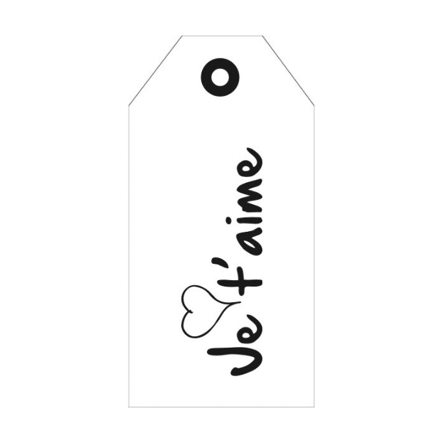 Carte Cadeau –  ”Je t’aime” – 20 Pièces – Rétro