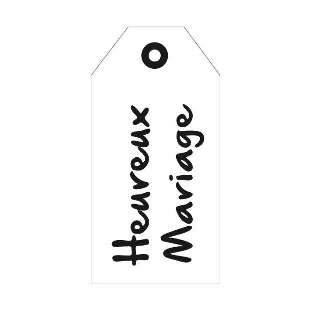Carte Cadeau –  ”Heureux Mariage” – 20 Pièces – Rétro