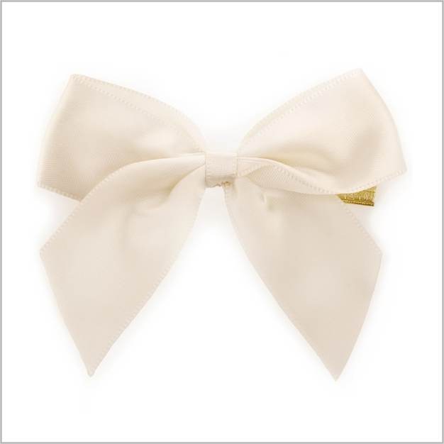 Fliege Satin - Mit Clip - 8 x 6cm 50 Stück - Creme