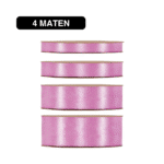 Satijn Lint Roze - 50m - / Double Satin Classic - Afbeelding 2