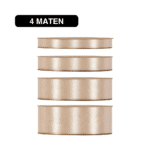 Satijn Lint Beige - 50m - / Double Satin Classic - Afbeelding 2