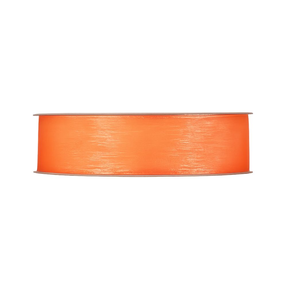 Organza - neon orange - 25mm x 50 meters