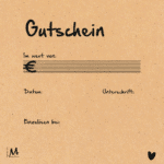 Kadobon Kraft - "Gutschein Für dich" - Hartjes - 25 Stuks | 13x13cm - Afbeelding 3