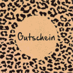 Kadobon Kraft - "Gutschein" - Panter - 25 Stuks | 13x13cm - Afbeelding 2