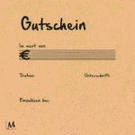 Kadobon Kraft - "Gutschein" - Panter - 25 Stuks | 13x13cm - Afbeelding 3