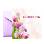 Kadobon - "Gutschein" - Tulpen - 25 Stuks | 13x13cm