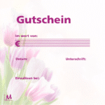 Kadobon - "Gutschein" - Tulpen - 25 Stuks | 13x13cm - Afbeelding 3