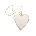 Hanger in hartvorm – wit – per stuk