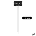 Prijspen - Zwart - 40cm - 25 stuks - Bloemensteker