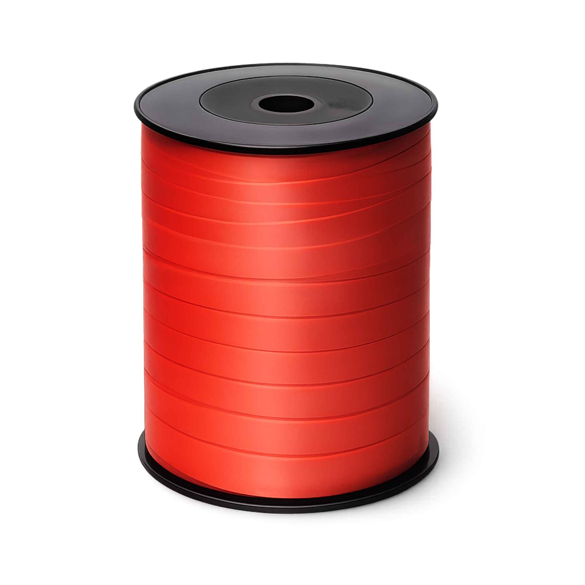 Krullint – Mat Metallic 10 mm x 250 meter – Rood