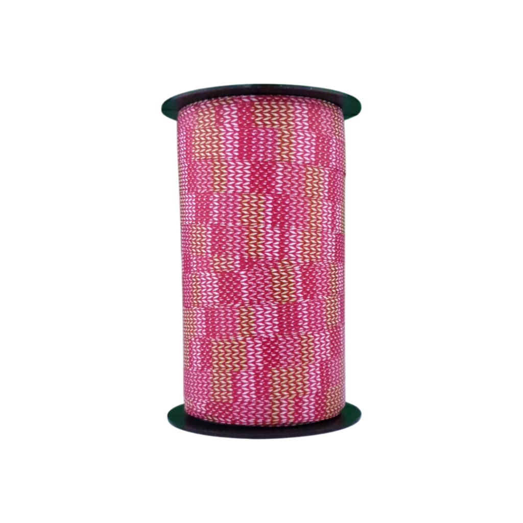 Kräuselband - Zickzackmuster - Fuchsia