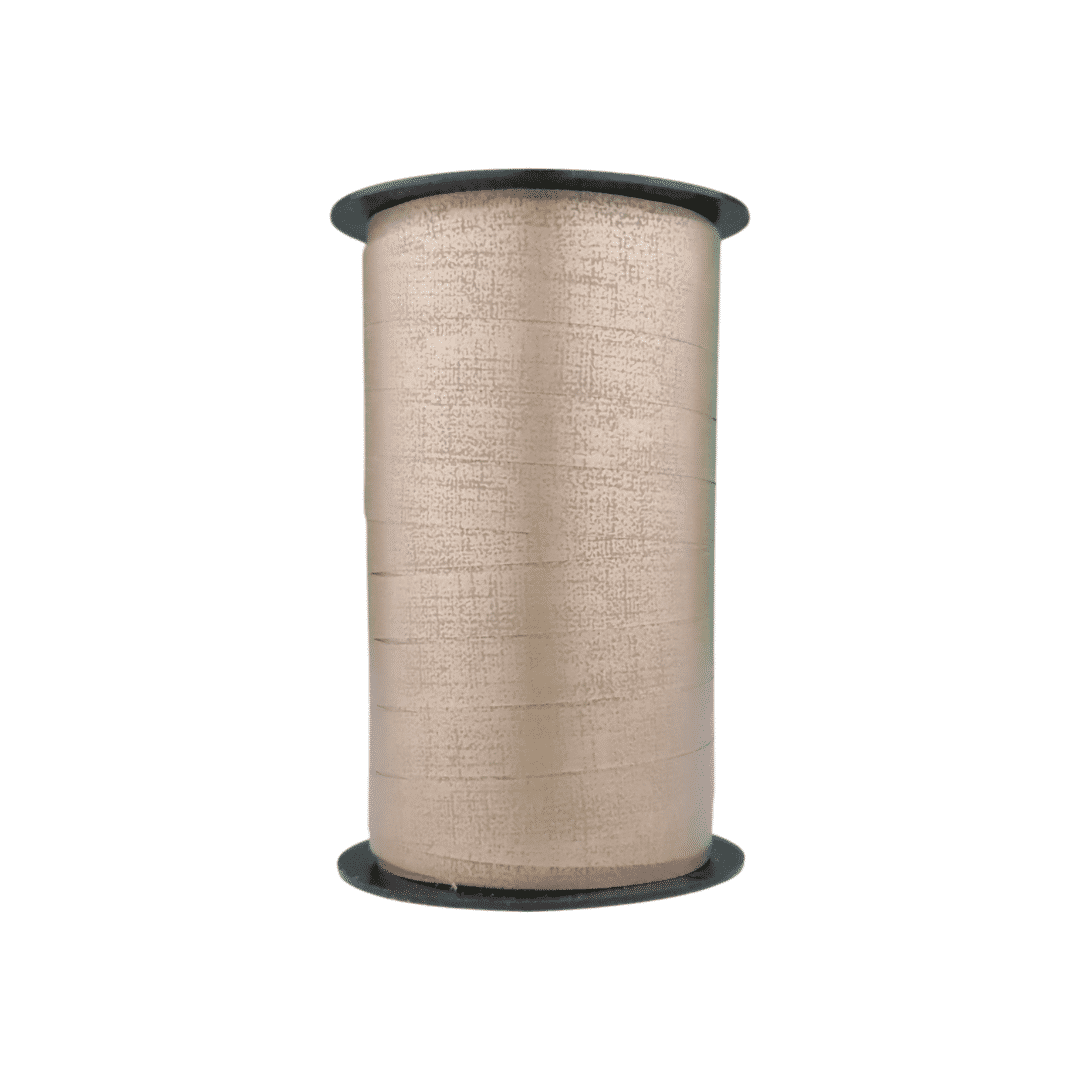 Kräuselband - Texturdruck - Champagner Gold