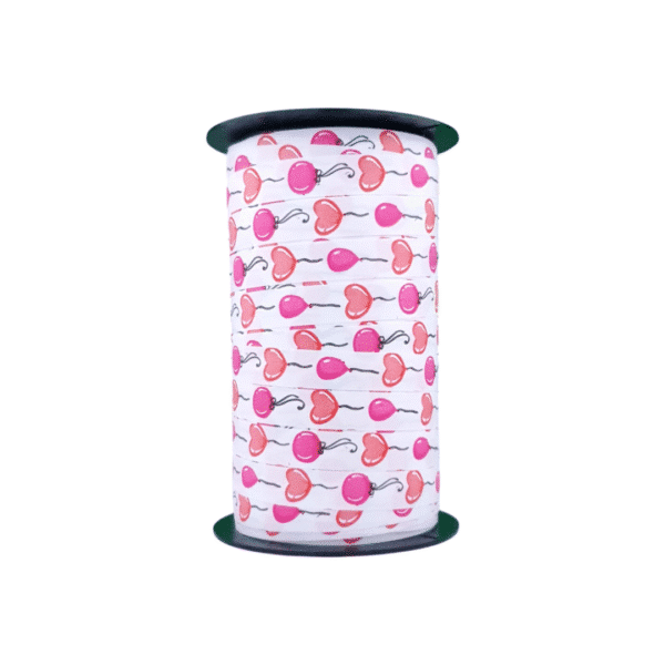 Curl ribbon - Balloon print - Balloons & Hearts
