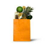 Paper bag(s) – orange – 50 pieces - Image 2