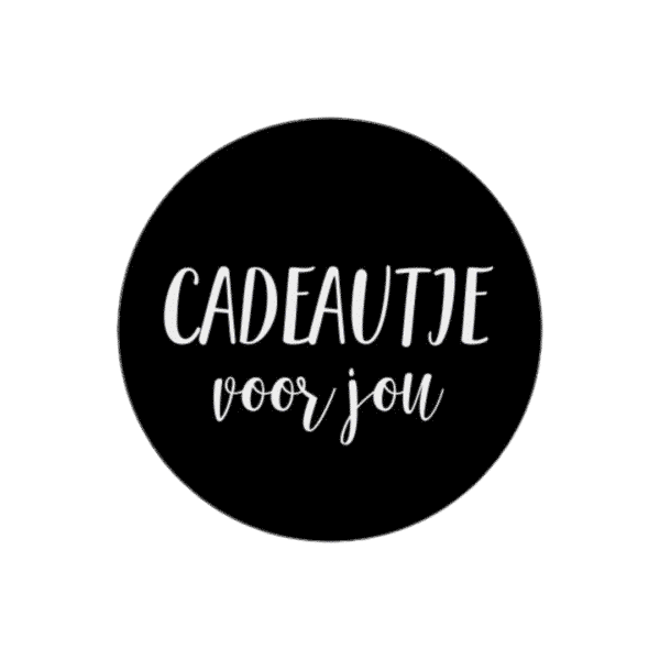 Etiketten – Cadeautje voor jou – Zwart - 250 stuks