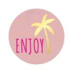 Etiketten – Enjoy - Poeder Roze – 250 Stuks