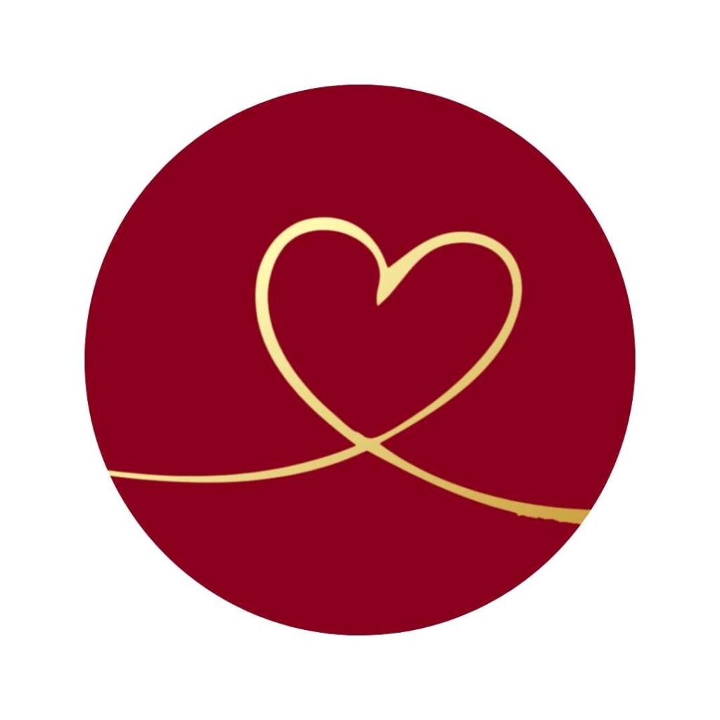 Labels - Heart - Bordeaux - 250 Pieces