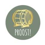 Etiketten – Proost! - Olijf Groen – 250 Stuks