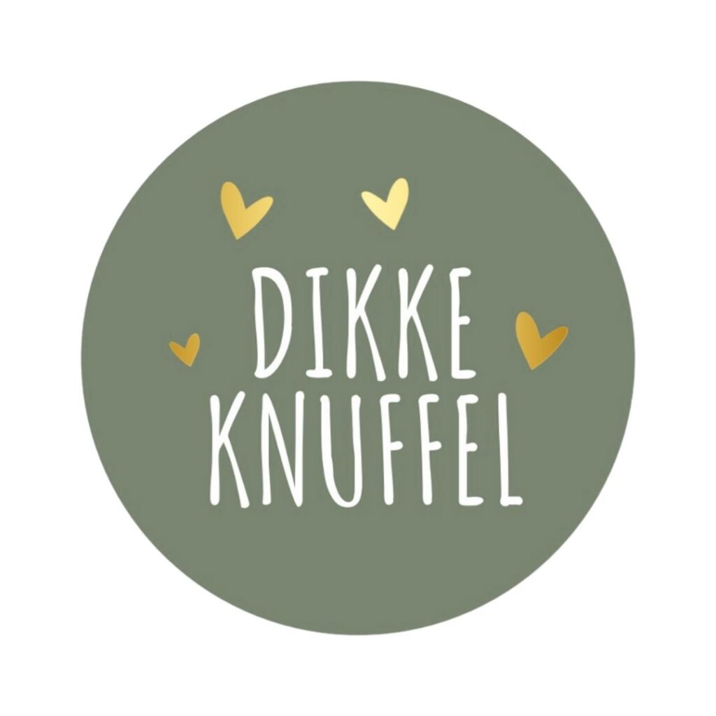 Etiketten – Dikke Knuffel - Olijf Groen – 250 Stuks