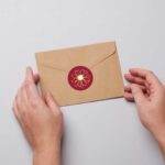 Etiketten - Blume - Bordeaux - 250 Stück. – Bild 2