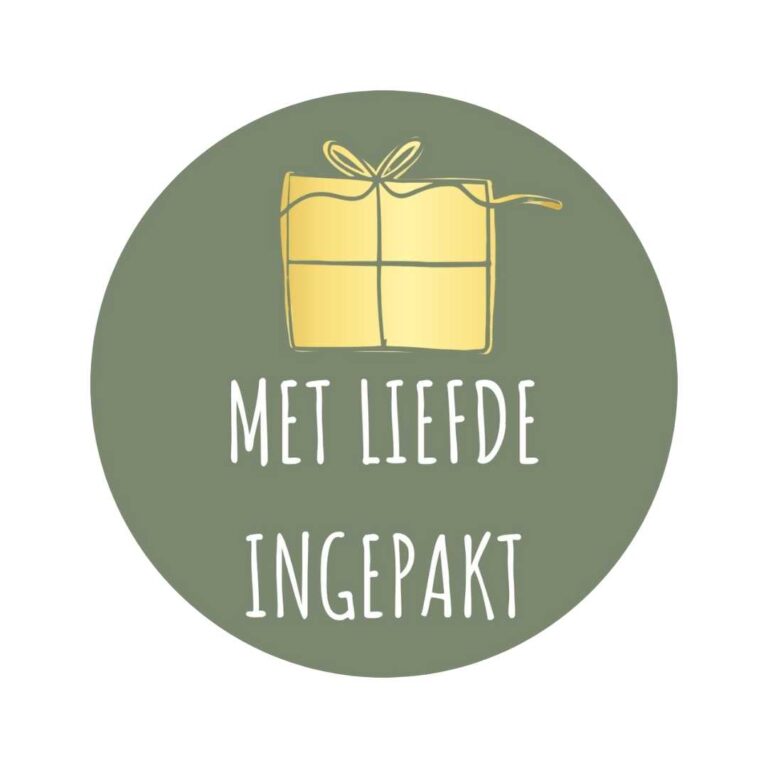250 Etiketten Met liefde ingepakt