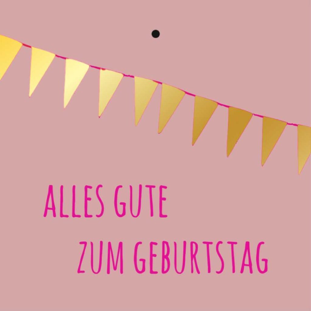Geschenkkarte – "ALLES GUTE ZUM GEBURTSTAG“ – 20 Stück