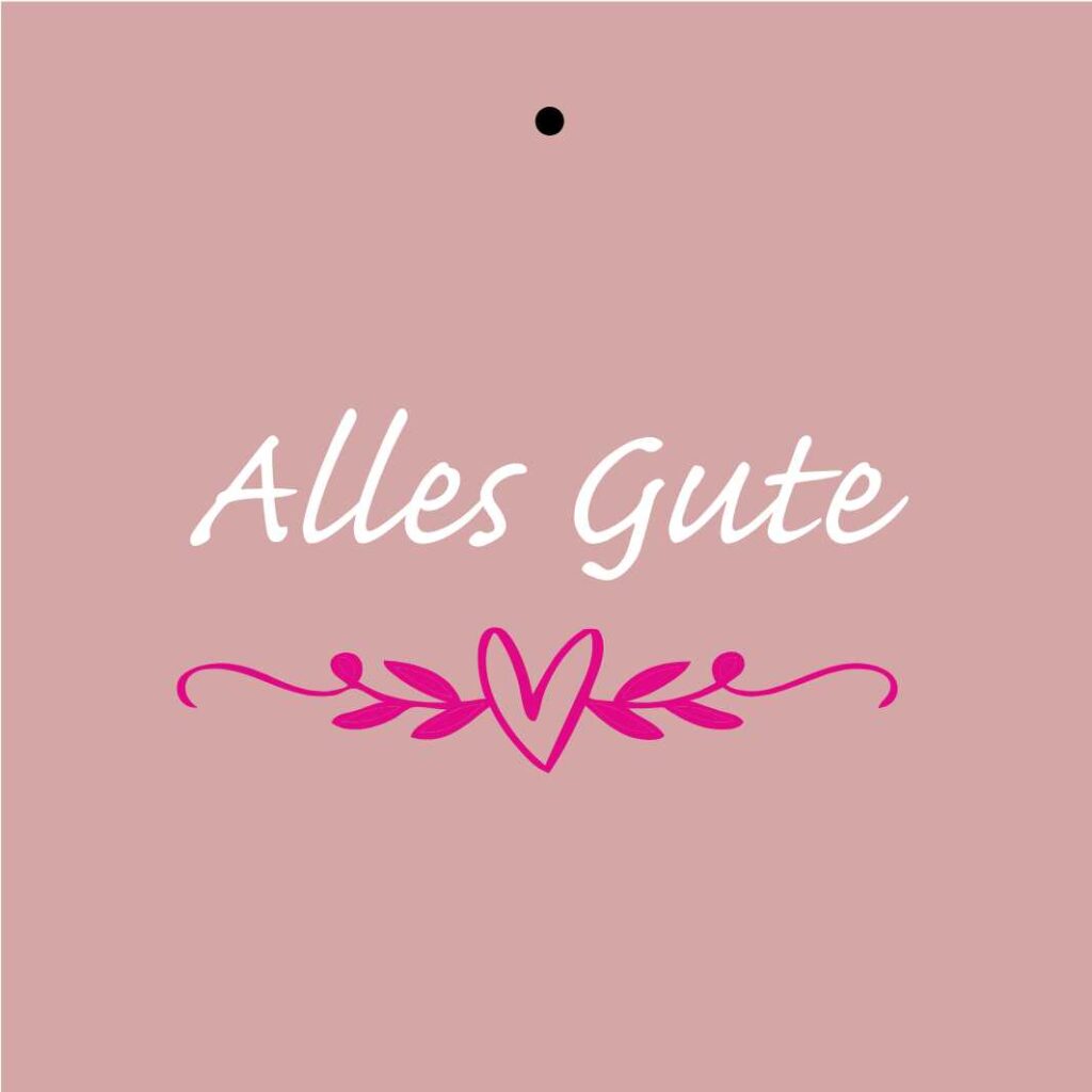 Geschenkkarte – "Alles Gute“ – 20 Stück